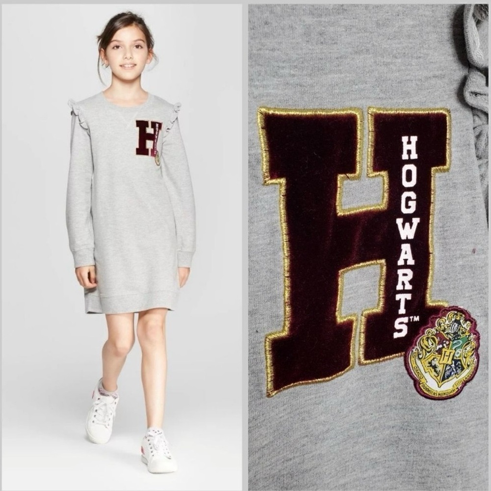 Warner Bros. Harry Potter Hogwarts Sweatshirt Dress Size L